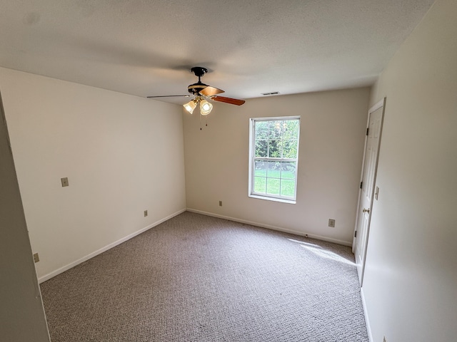 6132 E Forsee Rd, Ashland, MO 65010 - unfurnished room featuring ceiling fan, carpet, baseboards, and visible vents