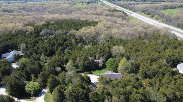 6132 E Forsee Rd, Ashland, MO 65010 - birds eye view of property featuring a wooded view