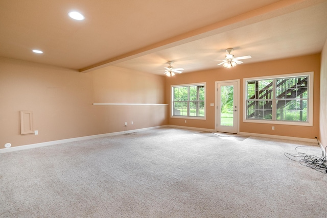 606 Billy Joe Sapp Dr, Ashland, MO 65010 - carpeted empty room featuring baseboards and recessed lighting