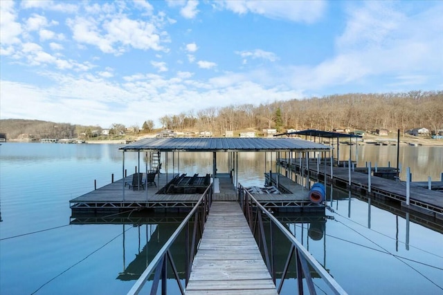 28489 Possum Trot Rd, Stover, MO 65078 - dock area featuring a water view