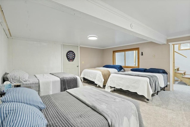 28489 Possum Trot Rd, Stover, MO 65078 - carpeted bedroom with crown molding