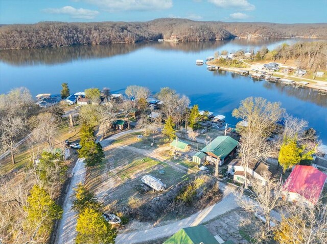 28489 Possum Trot Rd, Stover, MO 65078 - bird's eye view with a water view