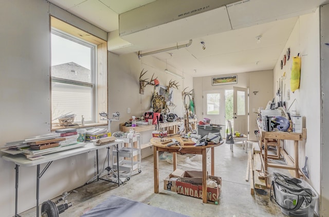 4716 Emeribrook Ct, Columbia, MO 65203 - misc room featuring concrete floors and a workshop area