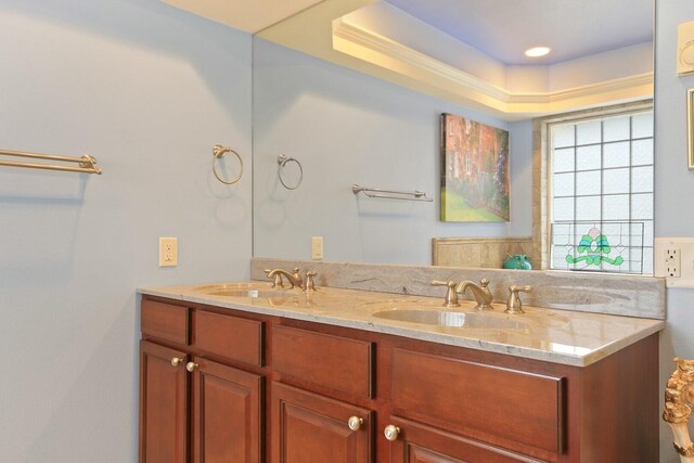 1204 S Walnut Ave, Salisbury, MO 65281 - full bathroom featuring double vanity and a sink