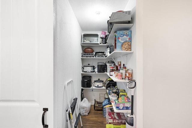 view of storage area