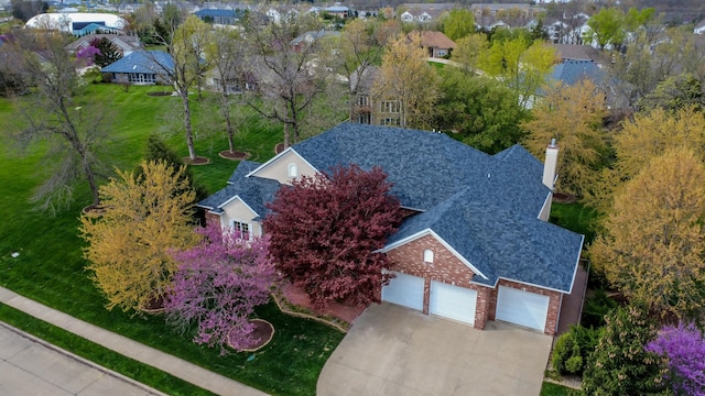 birds eye view of property