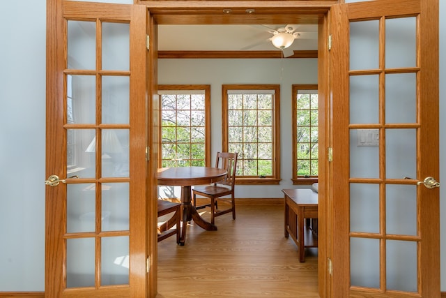 sunroom with plenty of natural light