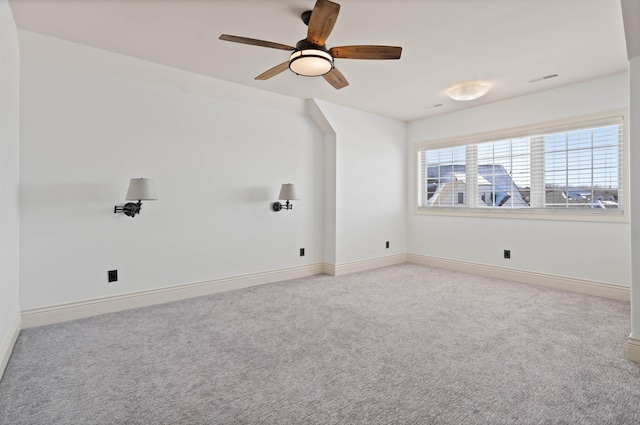 3207 Rivington Dr, Columbia, MO 65203 - empty room featuring carpet, baseboards, and ceiling fan
