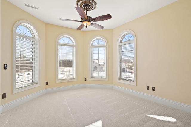 3207 Rivington Dr, Columbia, MO 65203 - carpeted spare room with baseboards and a ceiling fan