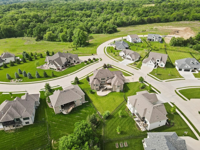 3207 Rivington Dr, Columbia, MO 65203 - aerial view of residential area featuring a forest