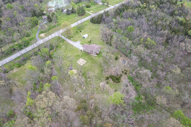 drone / aerial view featuring a rural view
