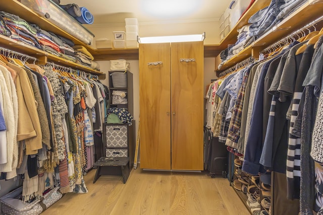 30 Holman Rd, Moberly, MO 65270 - spacious closet with light wood-style flooring
