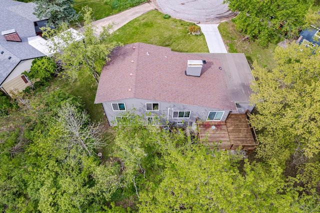 view from above of property