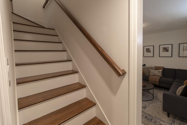 view of stairway