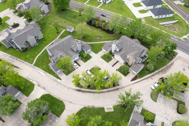 drone / aerial view featuring a residential view