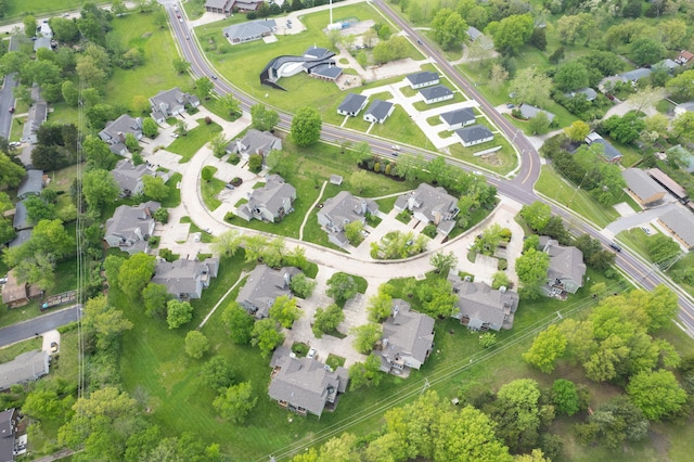 bird's eye view with a residential view