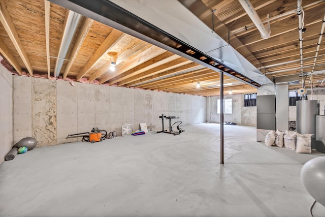 1103 Baseball Dr, Foristell, MO 63384 - basement with gas water heater