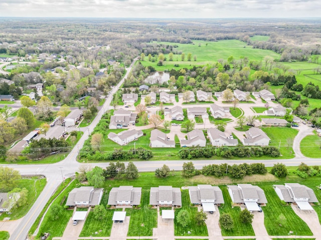 birds eye view of property featuring a residential view