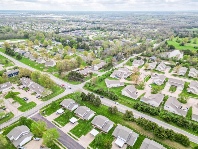 bird's eye view featuring a residential view
