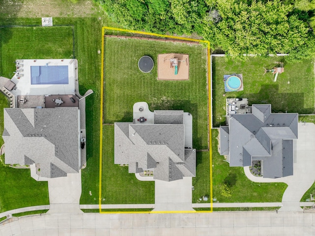 birds eye view of property