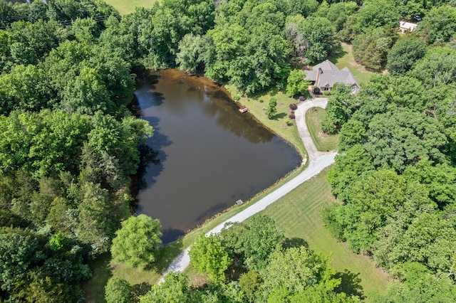 7114 W River Oaks Rd, Columbia, MO 65203 - aerial view of property and surrounding area with a nearby body of water