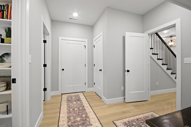 6176 Partridge Ct, Columbia, MO 65202 - entrance foyer with light wood-type flooring and stairway