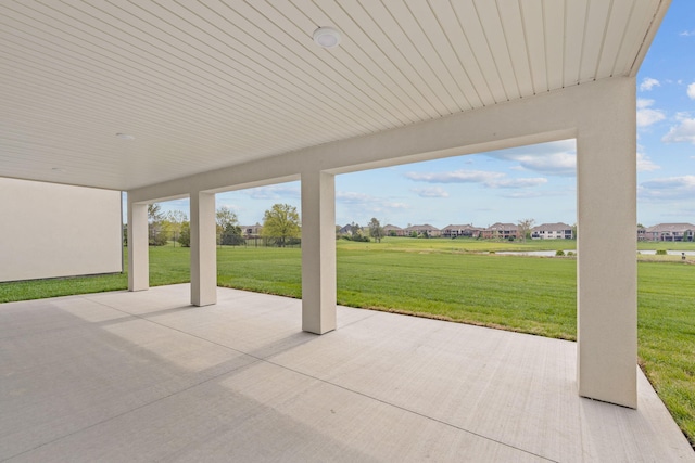 view of patio / terrace with a residential view