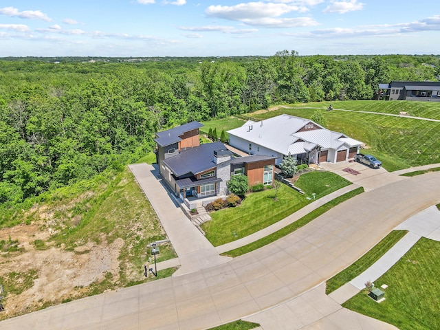 424 Angels Rest Way, Columbia, MO 65203 - aerial view of a heavily wooded area