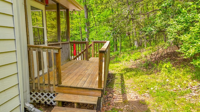7751 W Old Barclay Creek Ln, Columbia, MO 65202 - view of wooden deck