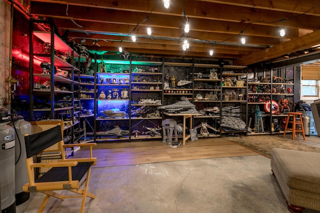 view of storage area