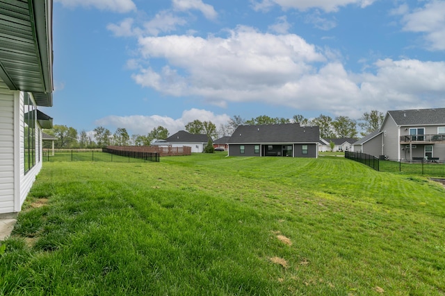 15070 Ada Dr, Hallsville, MO 65255 - view of yard with a fenced backyard and a residential view