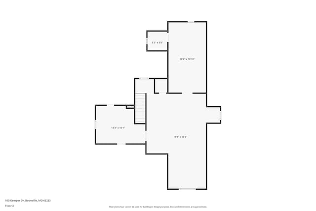 910 Kemper St, Boonville, MO 65233 - home floor plan