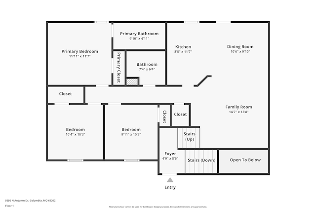 5650 N Autumn Dr, Columbia, MO 65202 - plan
