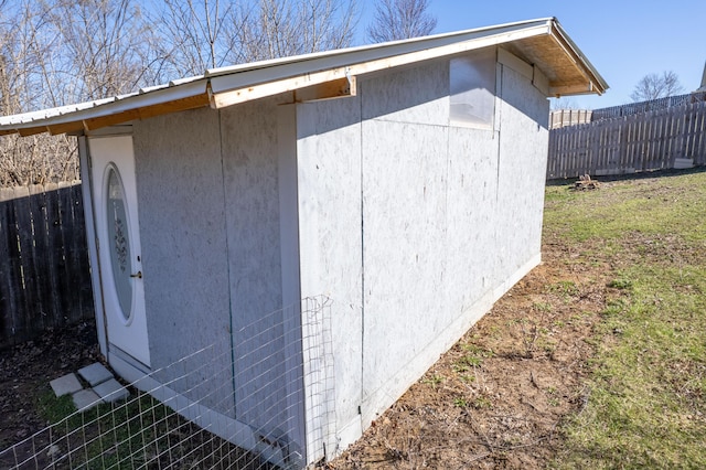 5650 N Autumn Dr, Columbia, MO 65202 - view of shed featuring fence