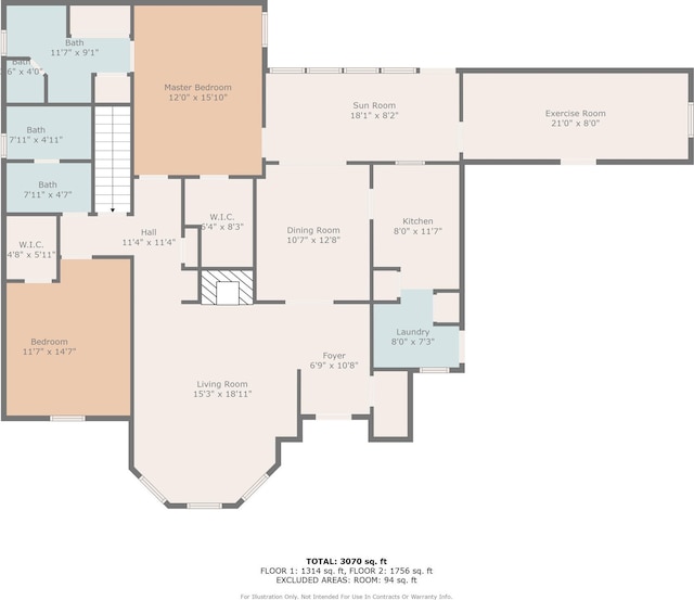 3005 Meghann Dr, Columbia, MO 65203 - plan