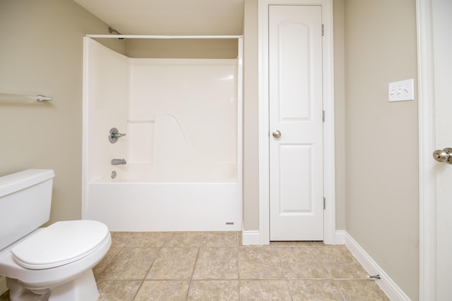 4405 Ferndale Dr, Columbia, MO 65202 - full bath with toilet, tile patterned floors, and washtub / shower combination