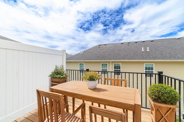4000 W Worley St Unit 2, Columbia, MO 65203 - wooden terrace featuring outdoor dining area