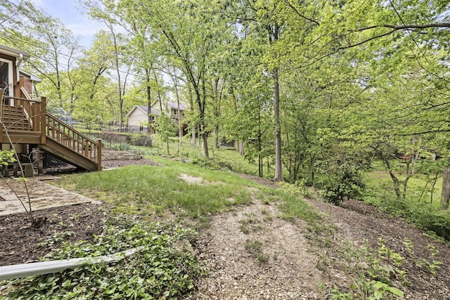 1509 W Rollins Rd, Columbia, MO 65203 - view of yard featuring stairs and fence