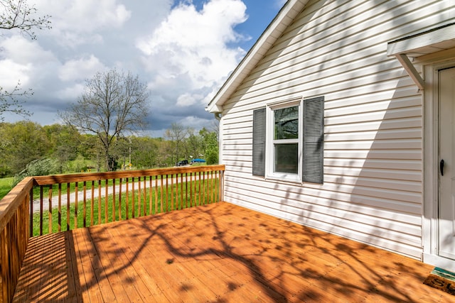 5435 N Creasy Springs Rd, Columbia, MO 65202 - view of wooden deck