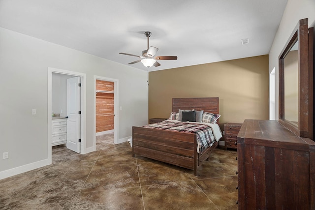 4520 County Road 1245, Moberly, MO 65270 - bedroom featuring a ceiling fan, baseboards, and visible vents