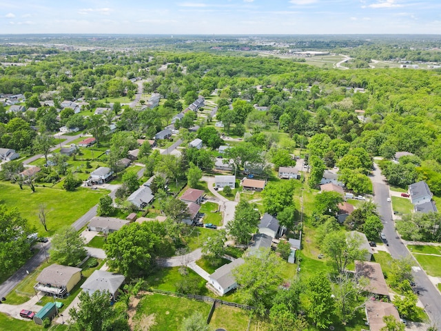 aerial view of residential area