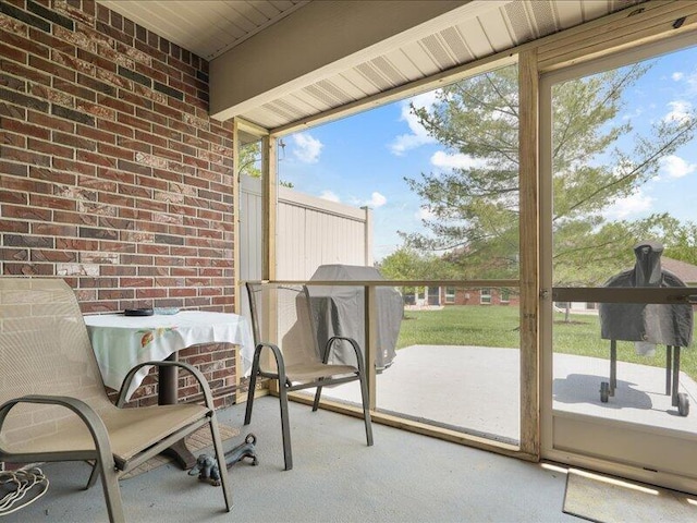 balcony featuring a patio