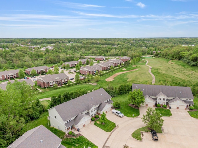 birds eye view of property featuring a residential view