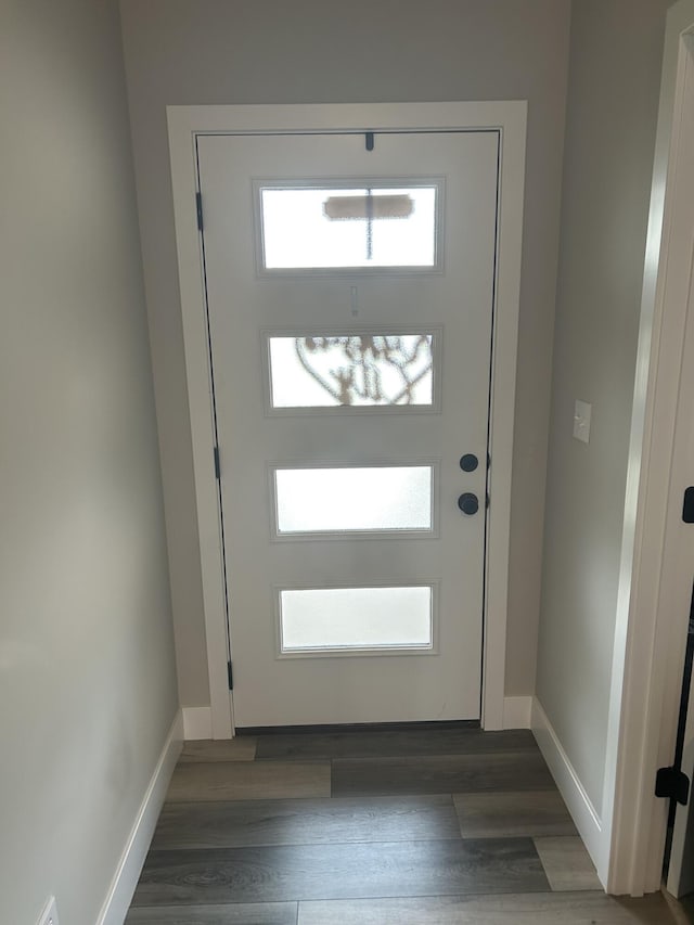 1001 Shore Acres Loop, Columbia, MO 65201 - doorway to outside with wood finished floors and baseboards