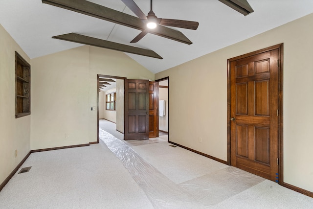 2036 Wendemere Ct, Jefferson City, MO 65109 - empty room featuring light carpet, a ceiling fan, and baseboards