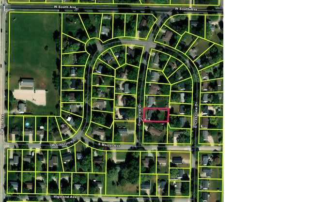 aerial overview of property's location