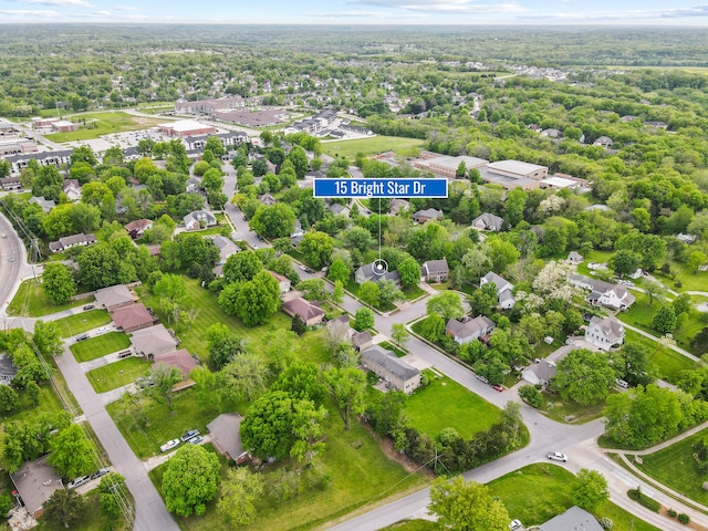 aerial perspective of suburban area