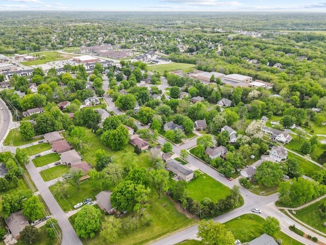 aerial perspective of suburban area