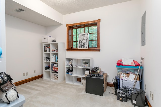 2105 Oak Point Ct, Columbia, MO 65203 - carpeted office with baseboards and electric panel