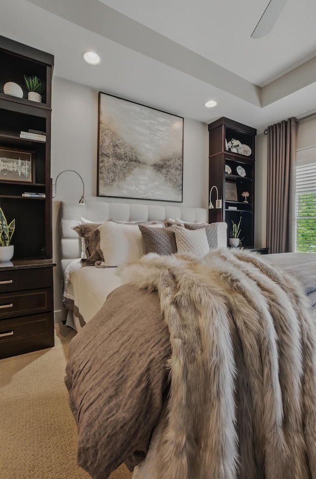 bedroom featuring recessed lighting